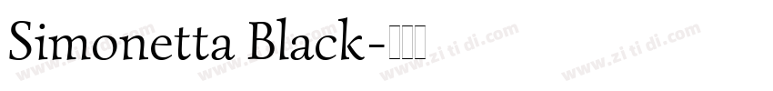 Simonetta Black字体转换